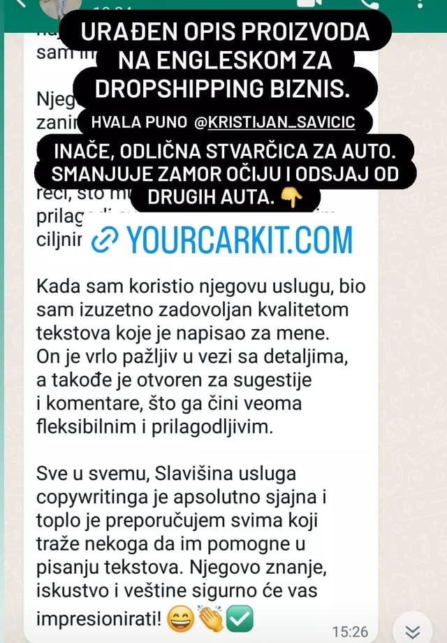 Copywriting: Kristijan